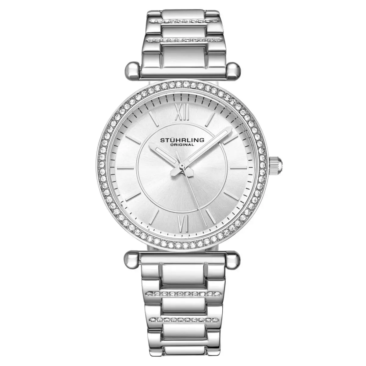 Stuhrling Aria Quartz Classic Silver/stainless Silver Dial Wristwatch 3905.1