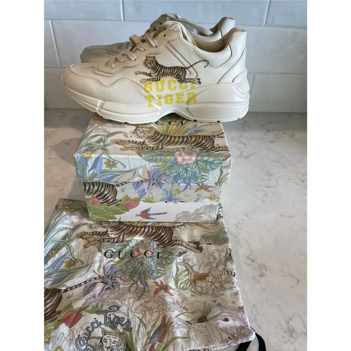 Gucci Rhyton Tiger Sneaker Size EU42 US11