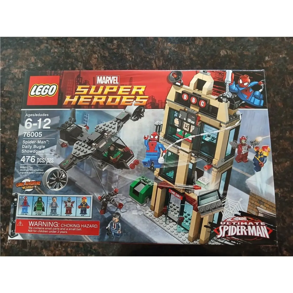 Lego Daily Bugle Showdown 76005 Spiderman Dr Doom Beetle Nova Retired Set