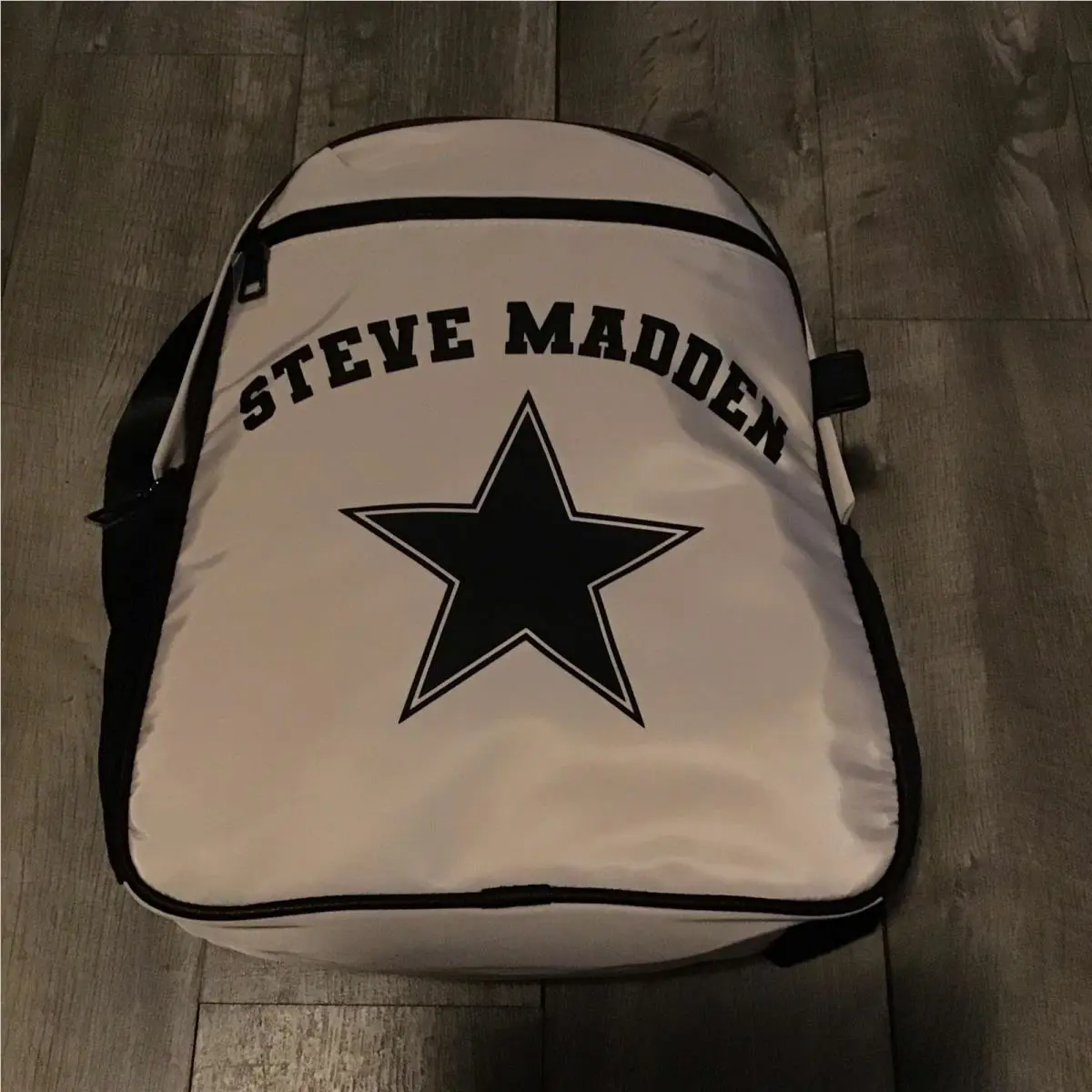 Steve Madden White with Blue Star Bfresh Women`s Backpack 13 H x 10.5 W