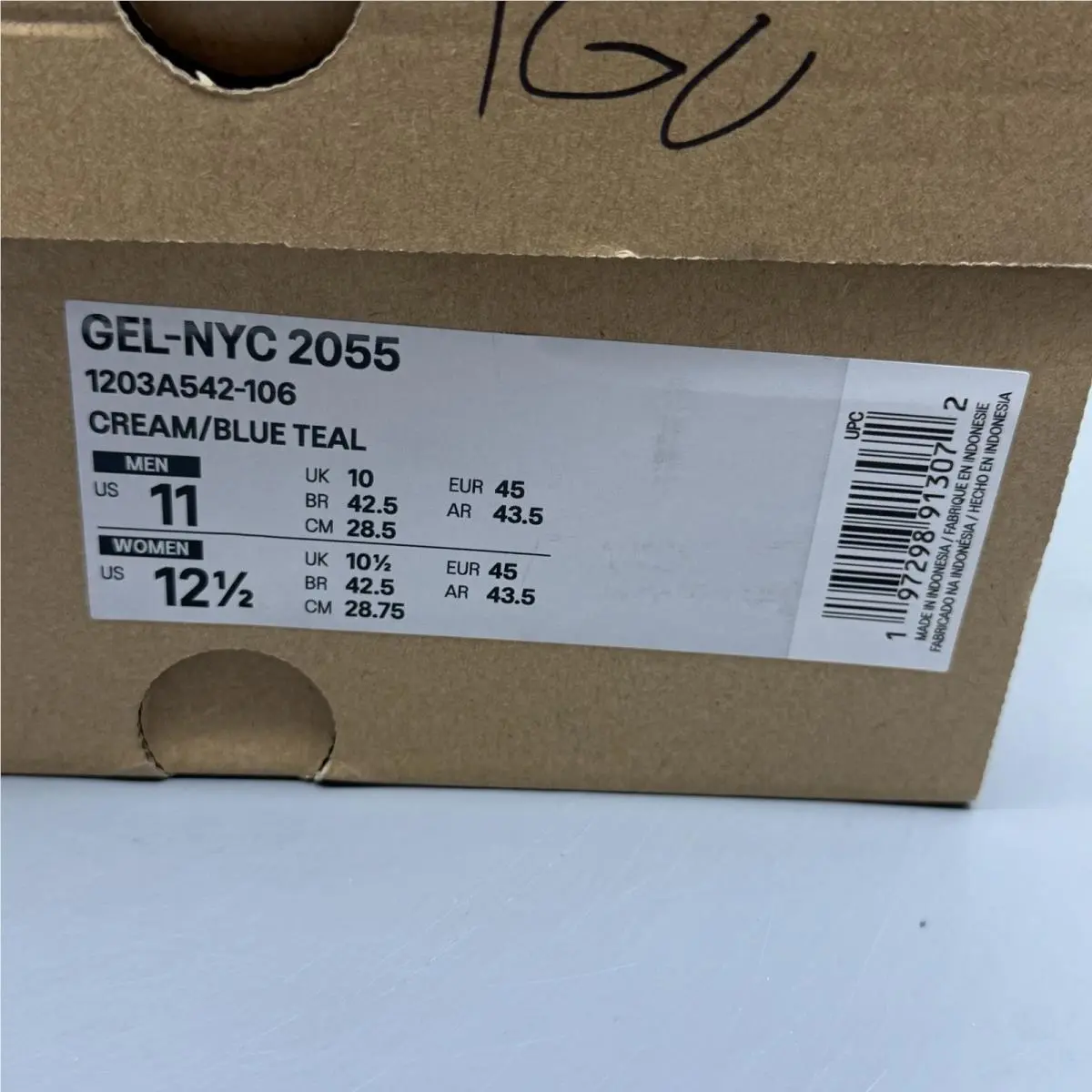 Asics shoes - ASICS Gel-NYC 2055 - 1203A542-106 - Cream/Blue Teal (UPC: 0197298913072) 11