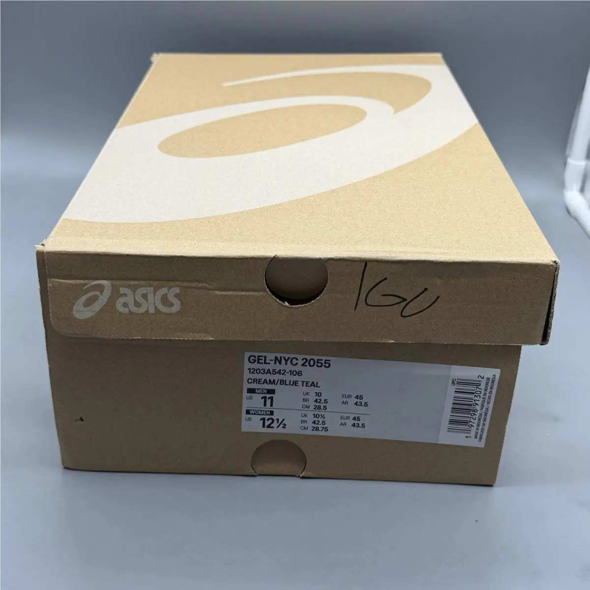 Asics shoes - ASICS Gel-NYC 2055 - 1203A542-106 - Cream/Blue Teal (UPC: 0197298913072) 12