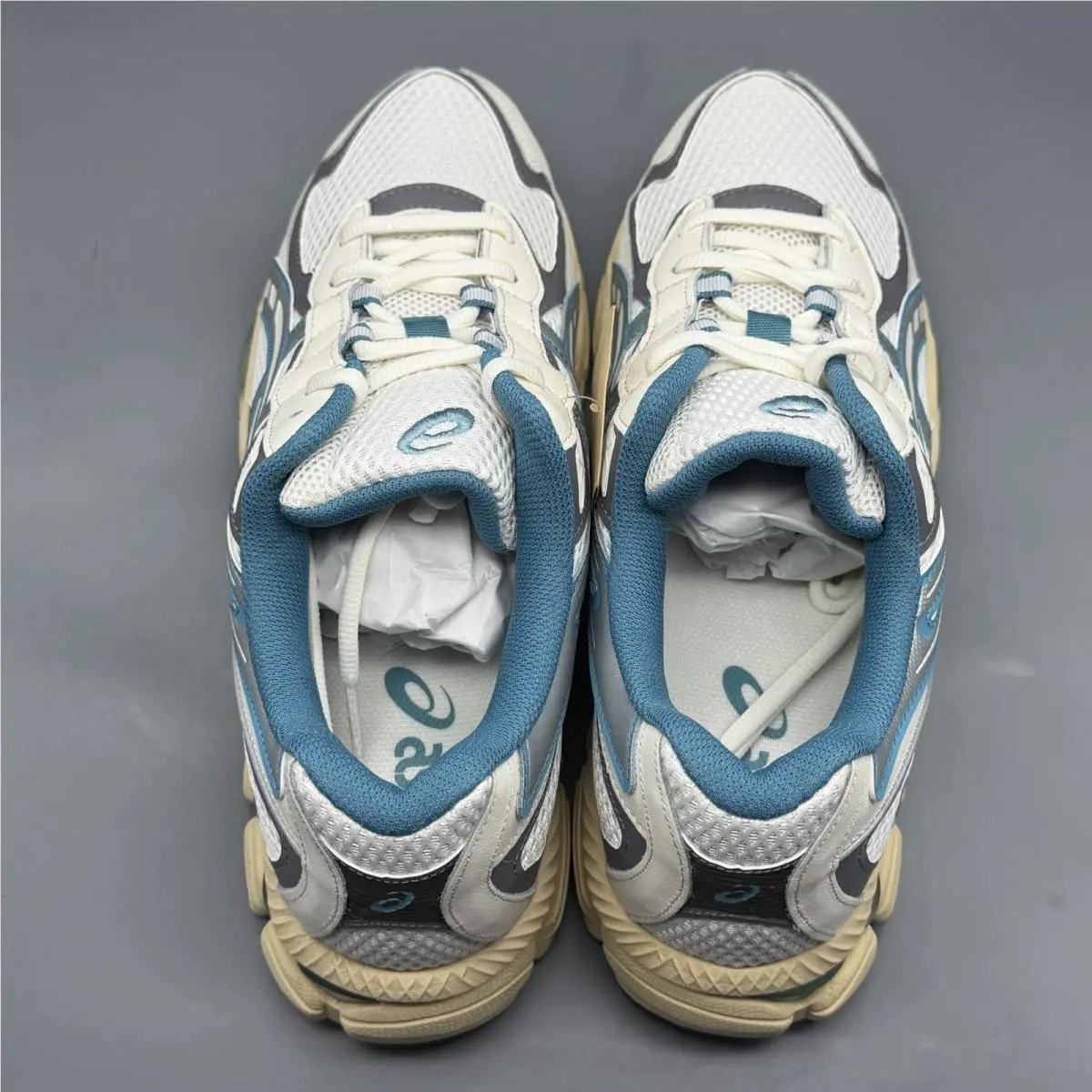 Asics shoes - ASICS Gel-NYC 2055 - 1203A542-106 - Cream/Blue Teal (UPC: 0197298913072) 5