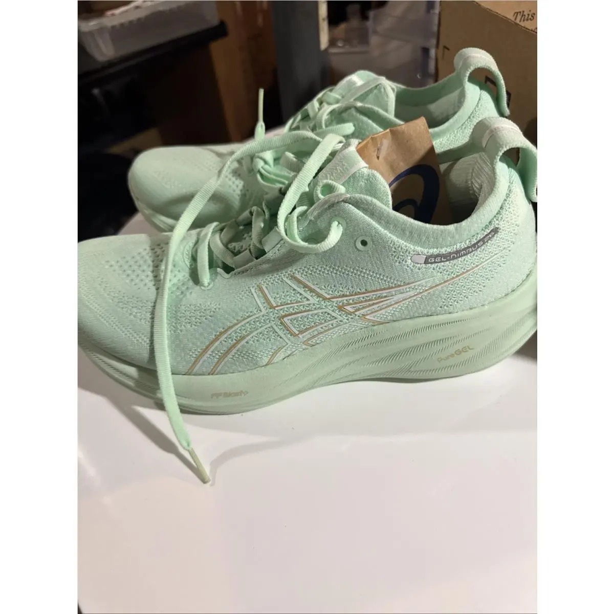 Asics shoes - ASICS Wmns Gel Nimbus 26 - 1012B601-300 - Mint Tint/Pale Mint 1
