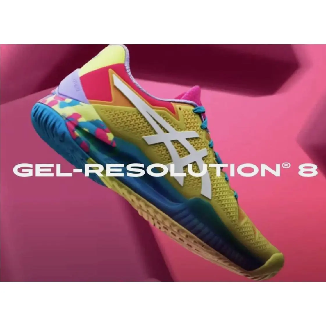 Asics Gel-resolution 8 Tennis Pickleball Shoes 1042A219-750 Women`s 5 Youth 3.5 - Yellow