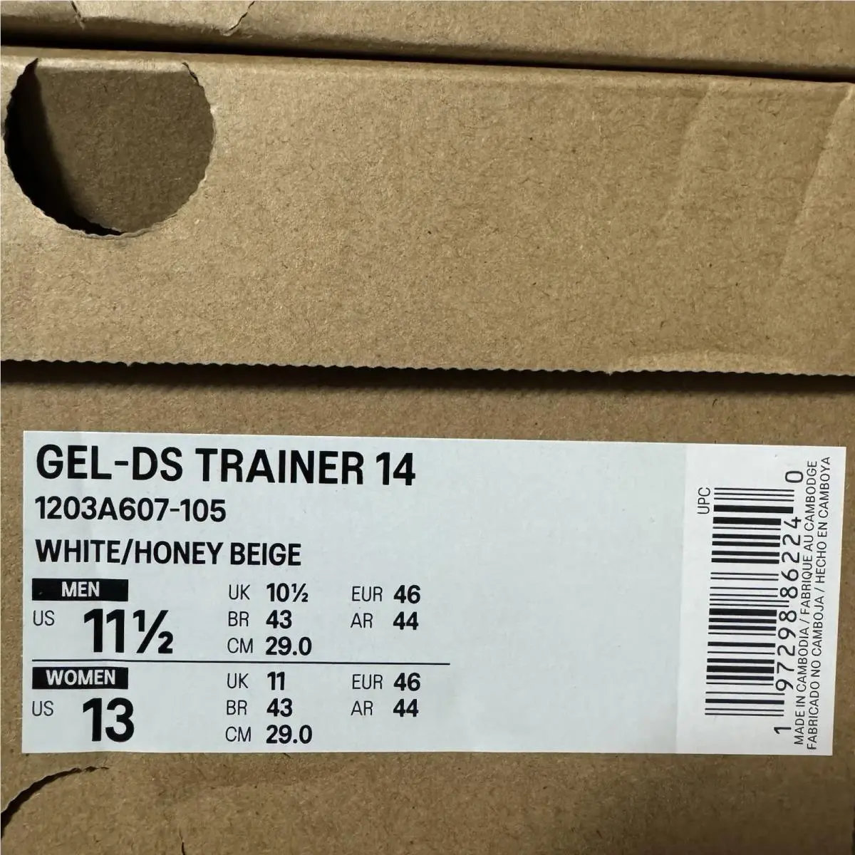 Asics shoes - Asics Gel-DS Trainer 14 - Trainer - 1203A607-105 - White 7