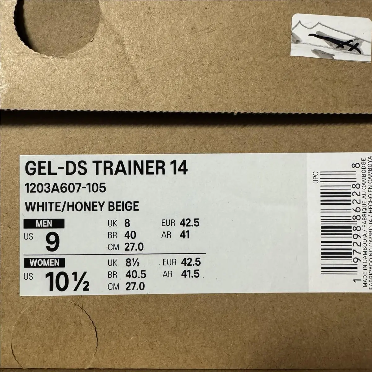 Asics shoes - Asics Gel-DS Trainer 14 - Trainer - 1203A607-105 - White 7