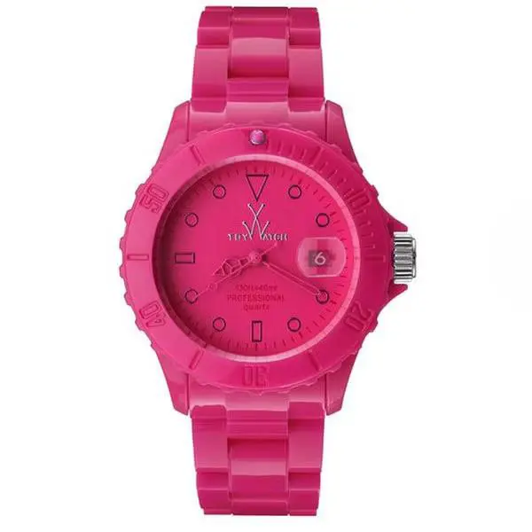 Toywatch MO04PS Metallic Pink Aluminum Bracelet Women s Fashion Quartz Watch by ToyWatch