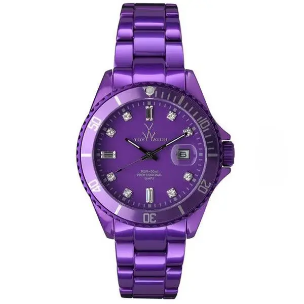 Toywatch Metallic Violet ME07VL 41mm Aluminum Analog Womens Fashion Quartz Watch by ToyWatch