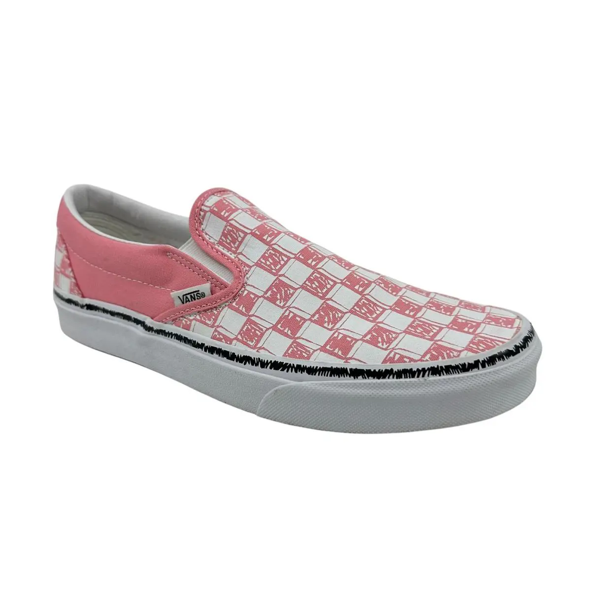 Vans shoes - VANS Classic Slip-On - Classic - VN0A5A082HF - Pink, Manufacturer: (Sketch Check) Pink White (UPC: 194902177592) 0