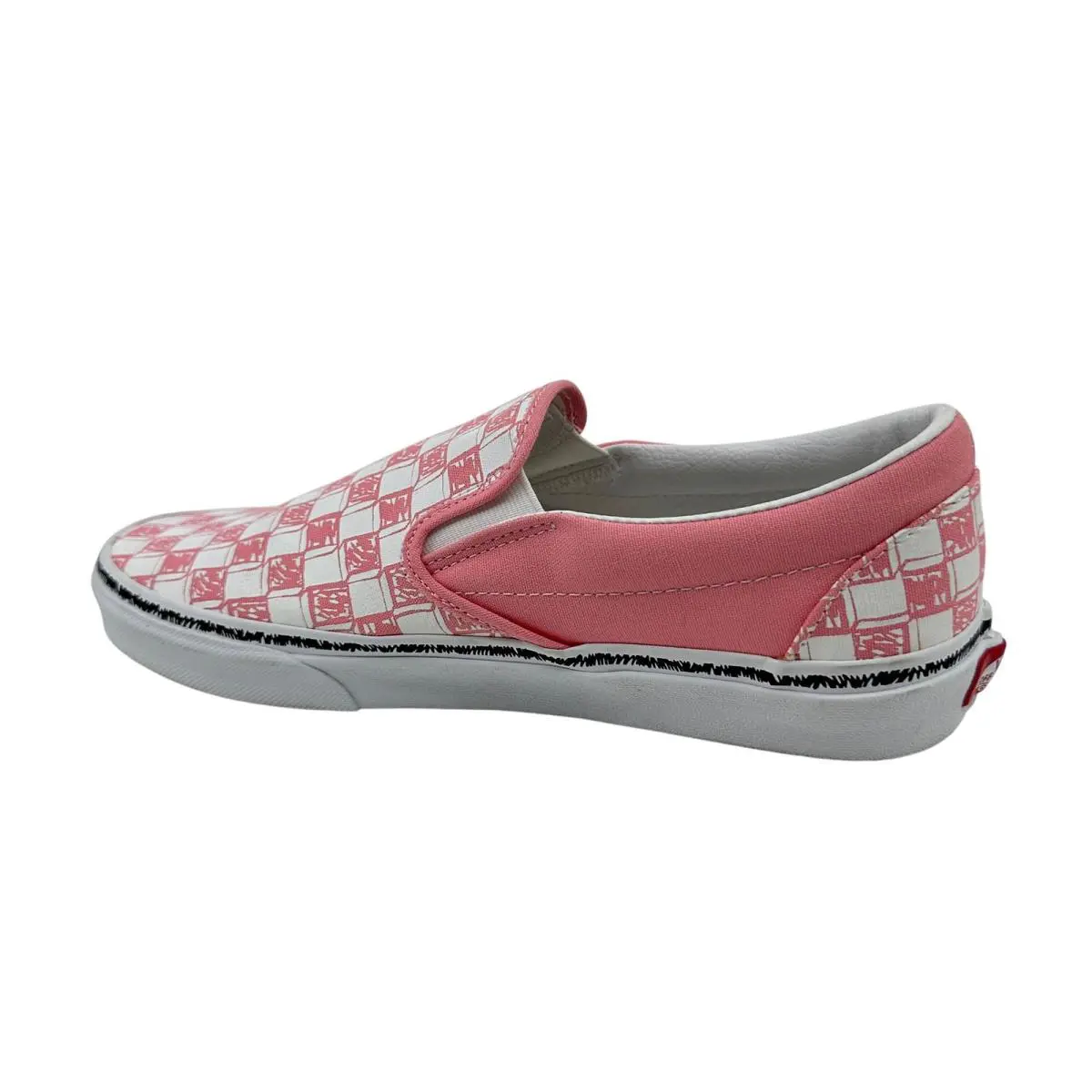 Vans shoes - VANS Classic Slip-On - Classic - VN0A5A082HF - Pink, Manufacturer: (Sketch Check) Pink White (UPC: 194902177592) 1