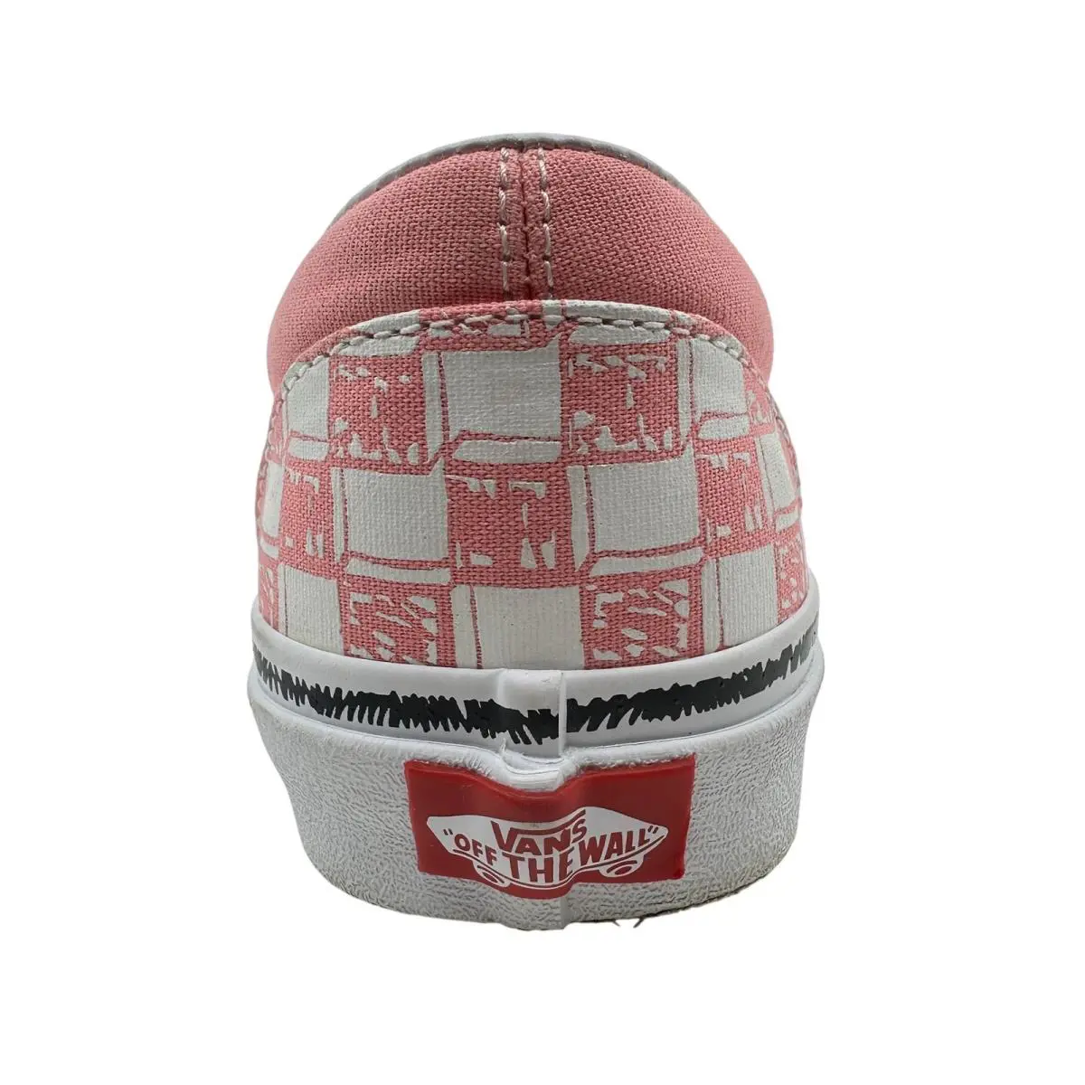 Vans shoes - VANS Classic Slip-On - Classic - VN0A5A082HF - Pink, Manufacturer: (Sketch Check) Pink White (UPC: 194902177592) 3