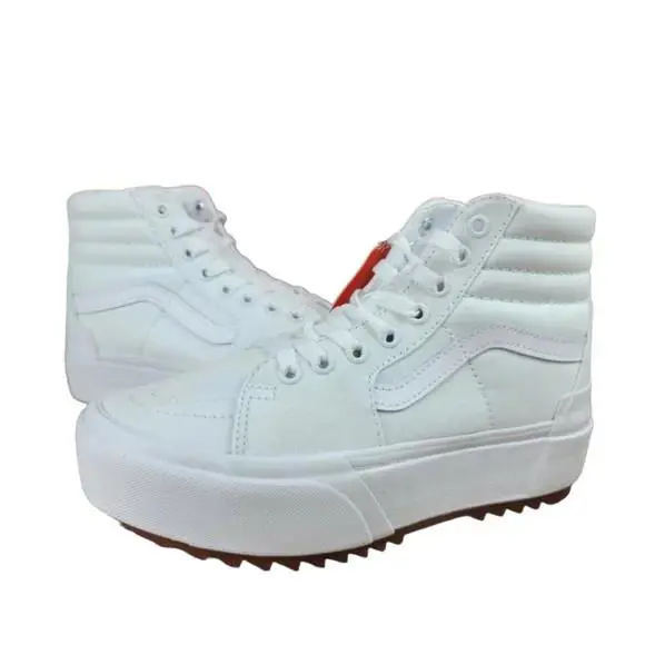 Vans shoes - VANS Sk8-Hi - VN0A4BTWL5R - White/True White/Gum 1