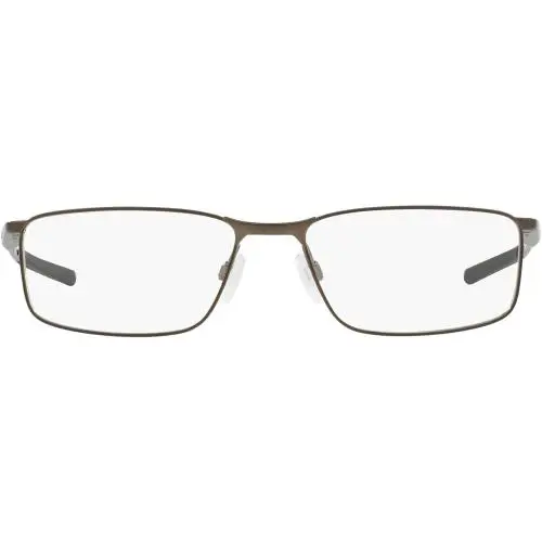 Oakley Frame 0Ox3217 Socket 5.0 Rectangle Frames - Satin Pewter / Clear - Satin Black Cool Grey/Demo Lens, lens__map: Clear