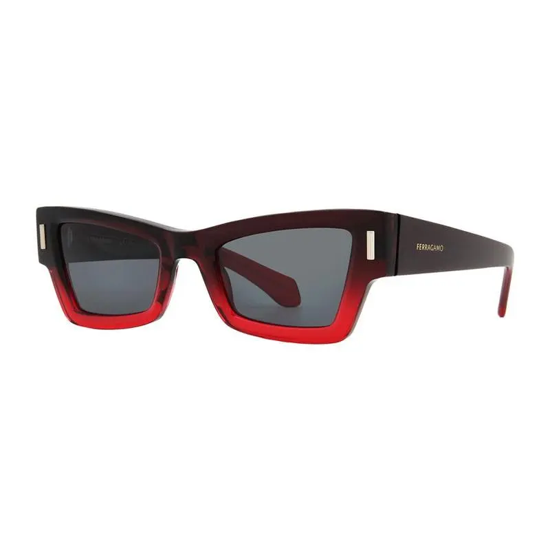 Salvatore Ferragamo SF2006S 615 Gradient Transparent Dark Red/dark Grey