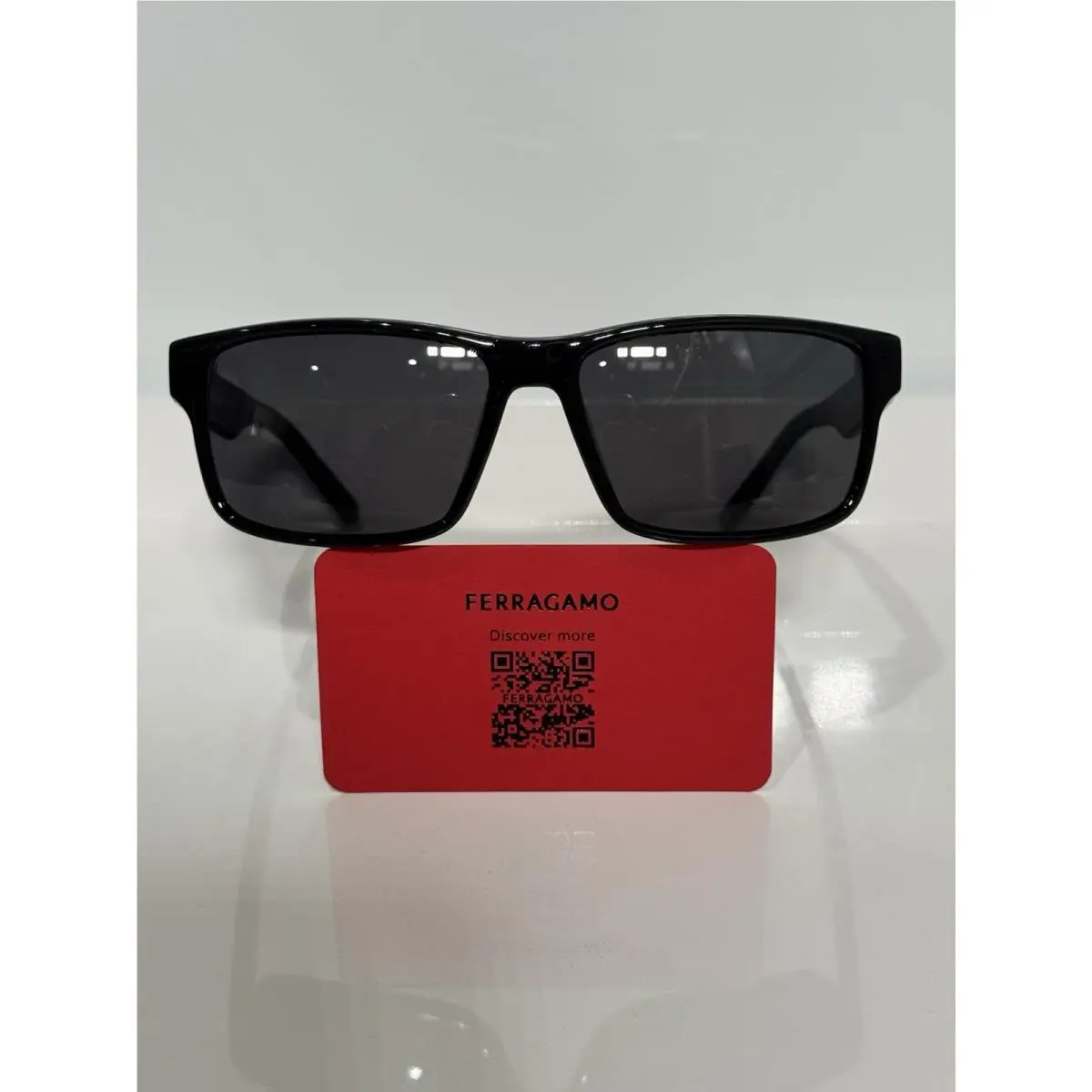 Salvatore Ferragamo SF960S 001 Bold Black Men’s Acetate Sunglasses 58mm