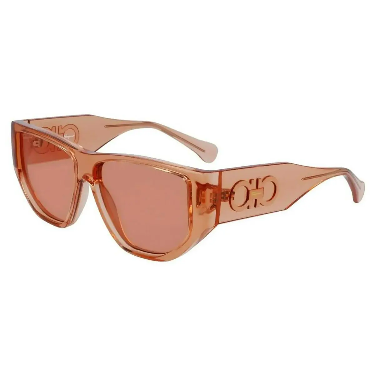 Salvatore Ferragamo SF1077S-838-5613 56mm Sunglasses Transparent Salmon