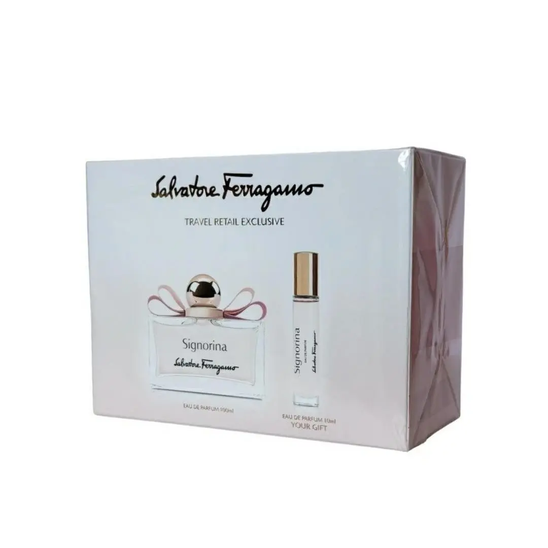 Salvatore Ferragamo Signorina Travel Set of 2 For Women Contains:eau de Parfum