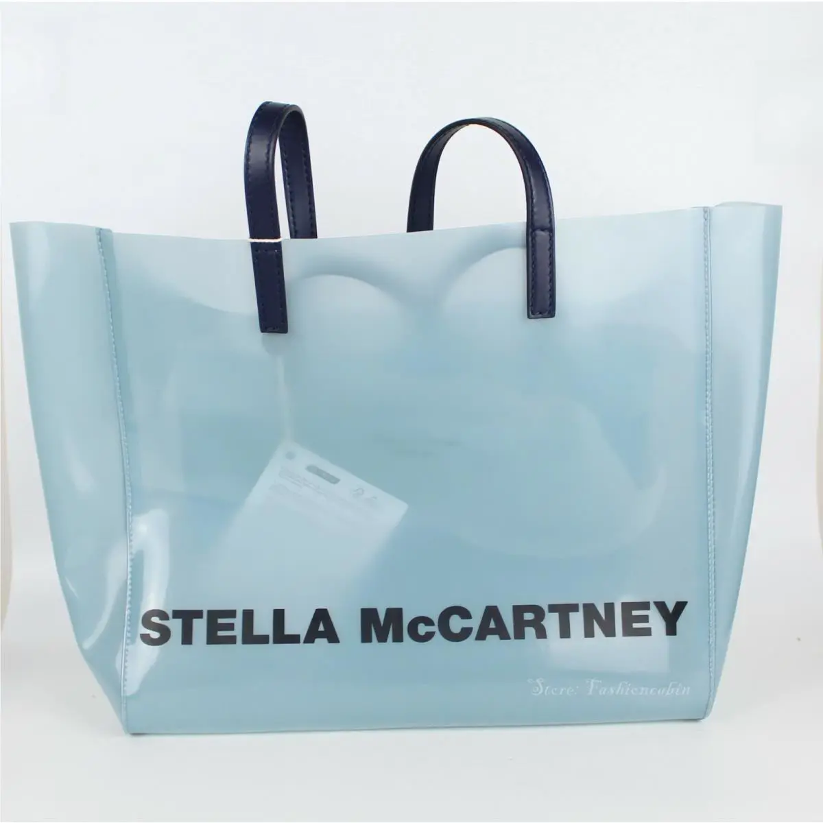 Stella Mccartney Clear Logo Tote Bag - Icon Streetwear Blue