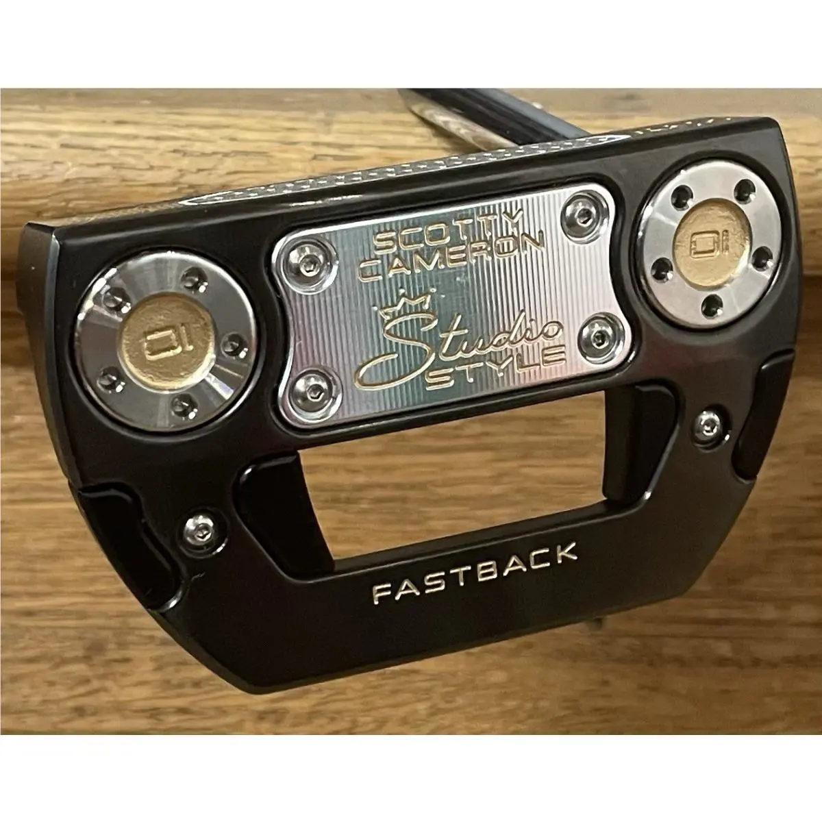 Scotty Cameron  - Studio Style Fastback - SCS - Xtreme Dark Finish - DLC - Gold, Lie Angle: Black 0