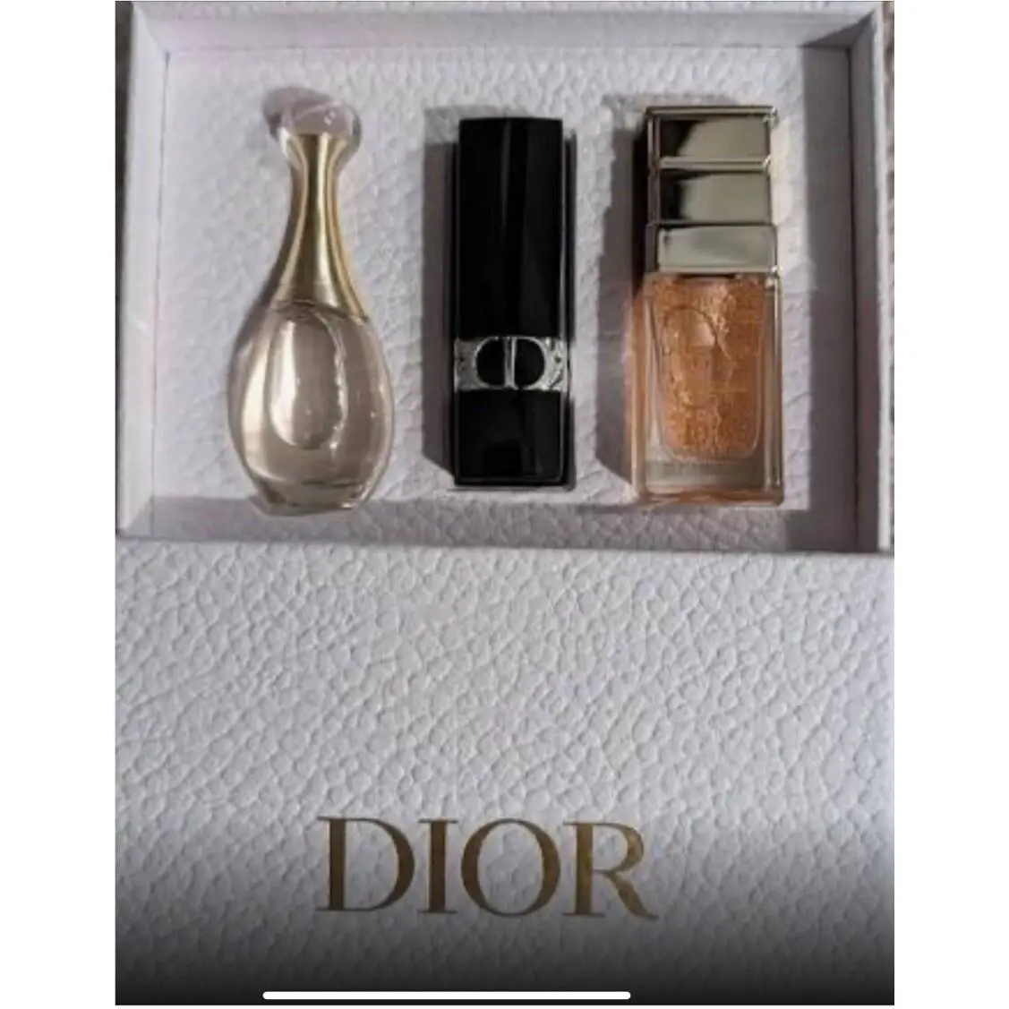Dior Gift Set J Adore Parfum Rouge 999 Satin Lipstick Prestige Advanced Serum