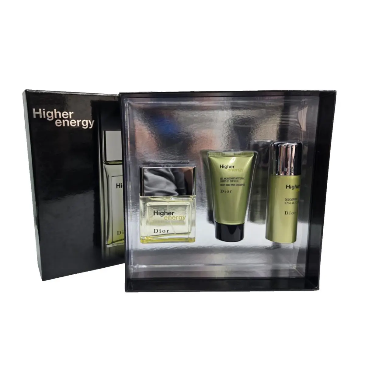 Higher Energy Men`s 3pc Set 1.7oz Edt + 1.7oz Shower Gel + 1.7oz Deodorant by Dior