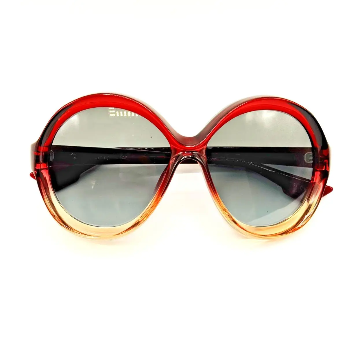 Christian Dior Sunglasses Diorbianca OT5I7 Burgundy Pink Round Frame Lens 58mm