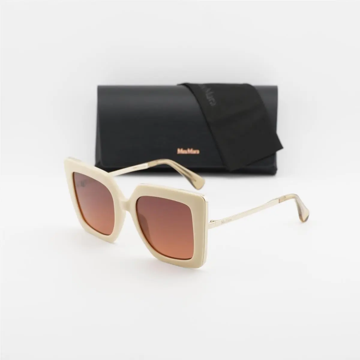 Max Mara MM0051 69S Shiny Bordeaux/gold/bordeaux 52-21-140 Sunglasses