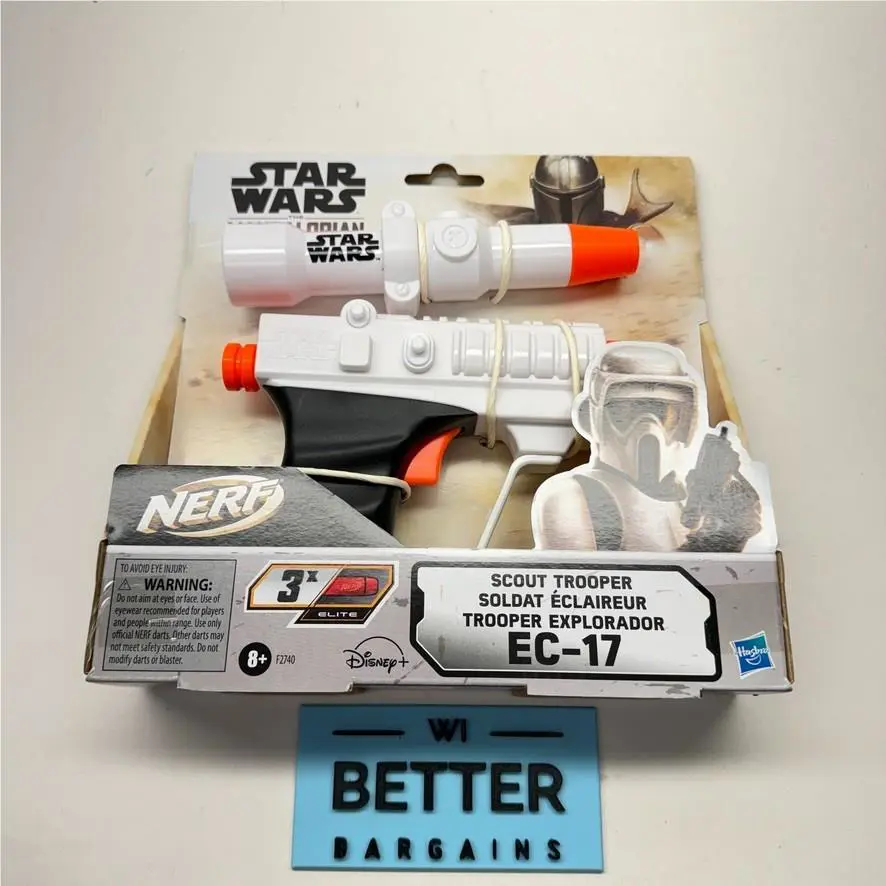 Star Wars The Mandalorian Scout Trooper EC-17 Blaster Nerf Gun Rare