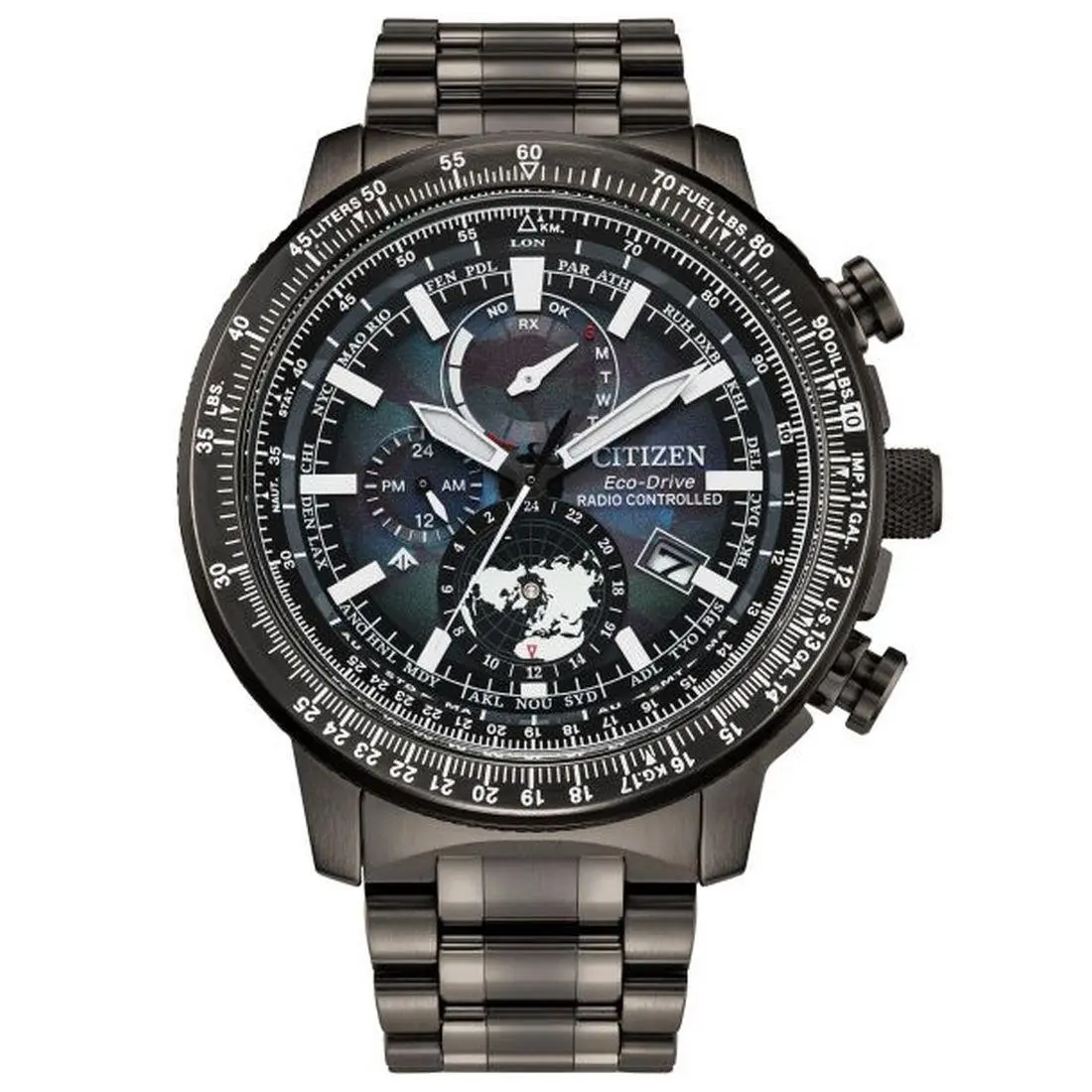 Citizen Promaster Men`s Black Ion Eco-drive Watch BY3005-56E
