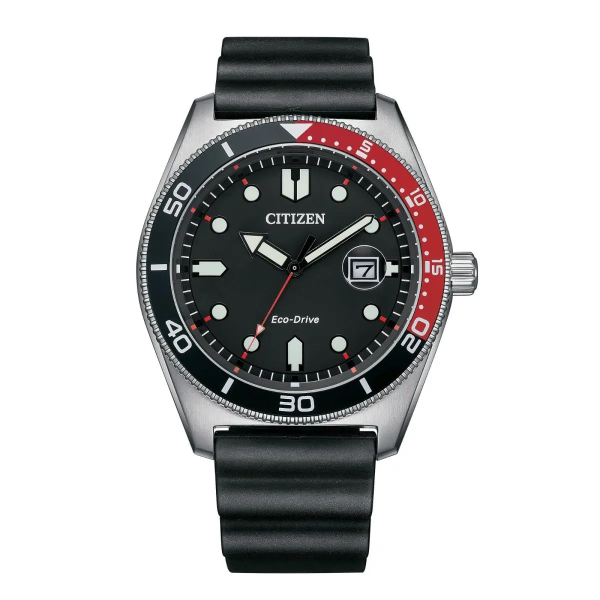 Citizen Men`s Sport Casual Date Window Black Eco-drive Watch 43MM AW1769-10E - Dial: Black, Band: Black