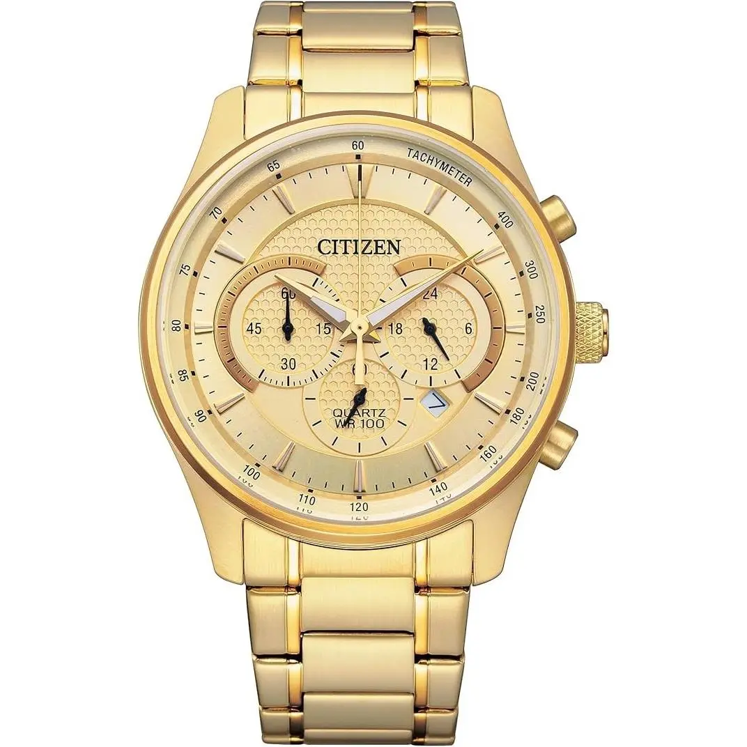 Citizen Men`s Chronograph Quartz Champagne Dial Watch - AN8192-56P - Quartz