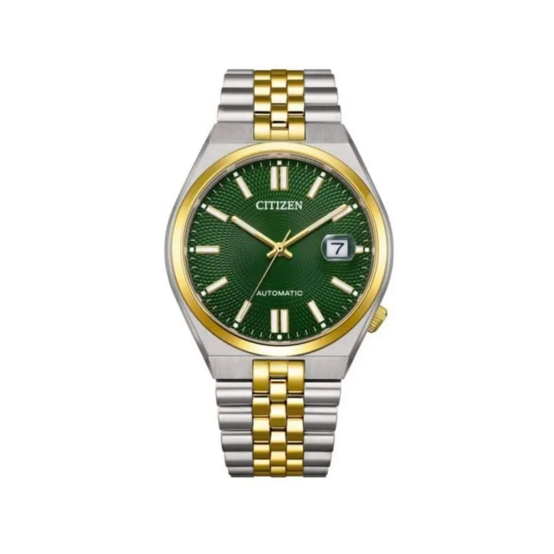 Citizen Tsuyosa 60 (automatic Collection) Tsuyosa 60 Automatic Collection Men`s Automatic Watch NK0024-54X - Face: Green, Dial: Green, Band: Two-Tone