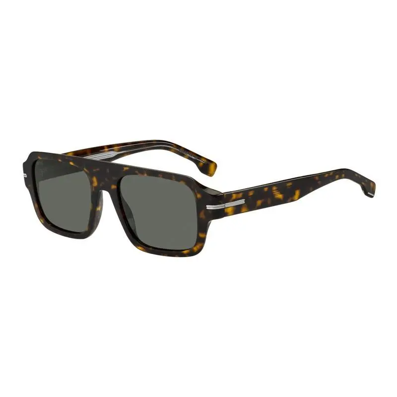 Boss 1595/S 0086 O7 Dark Havana/green 53-19-145 Sunglasses by Hugo Boss