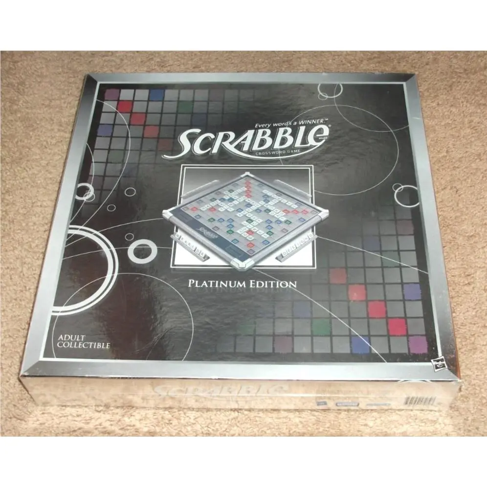 Scrabble Platinum Edition Rotating Board Game