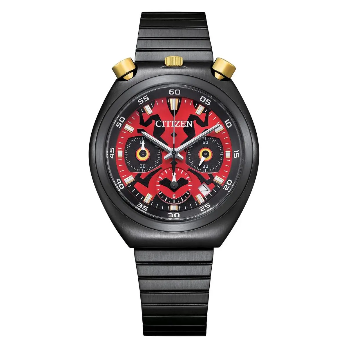 Citizen AN3668-55W Star Wars Men`s Watch Quartz - Dial: Red, Band: Black, Bezel: Black