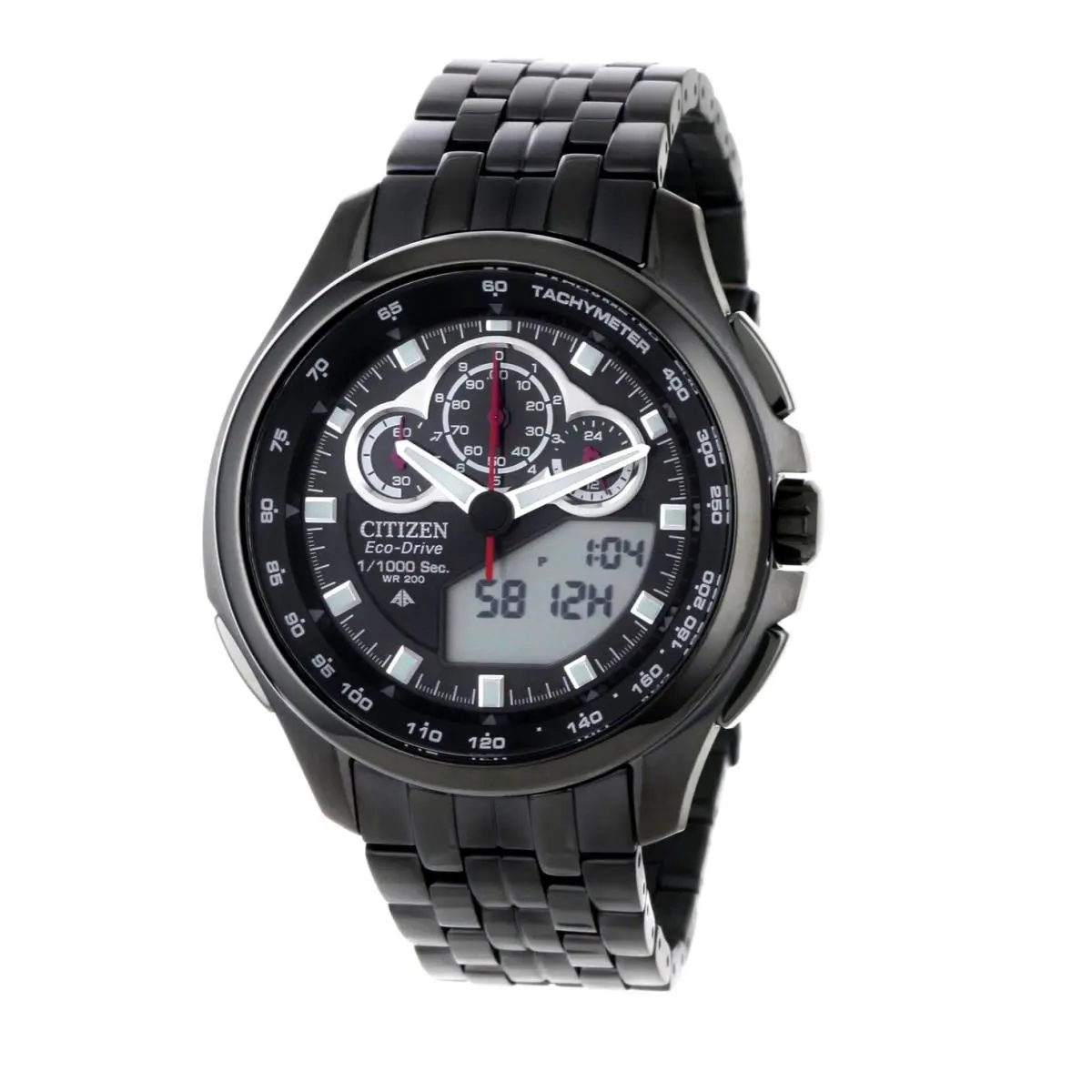 Citizen JW0097-54E Promaster Tachymeter World Time Eco Drive Men`s Watch