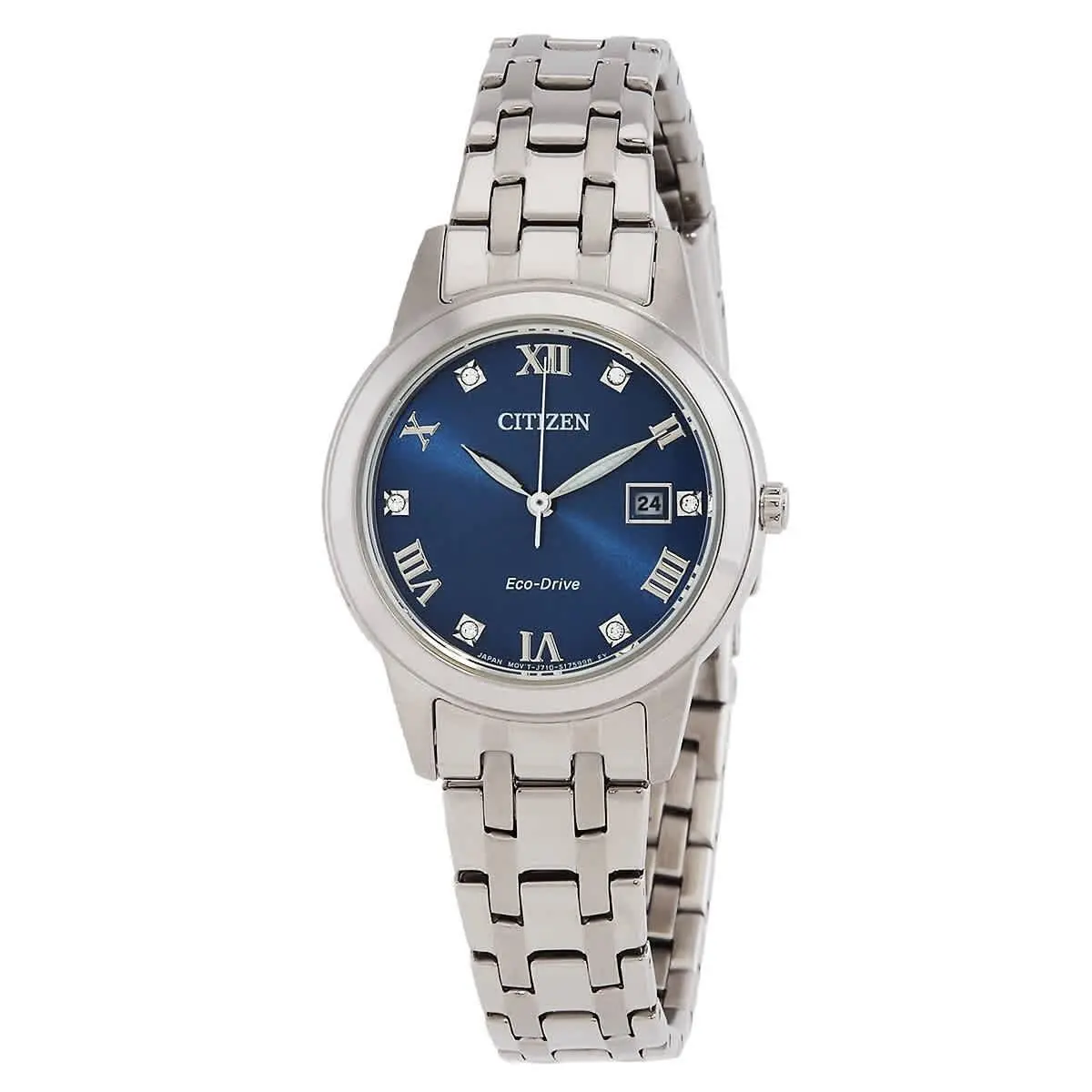 Eco-drive Diamond Blue Dial Ladies Watch FE1240-57L by Citizen