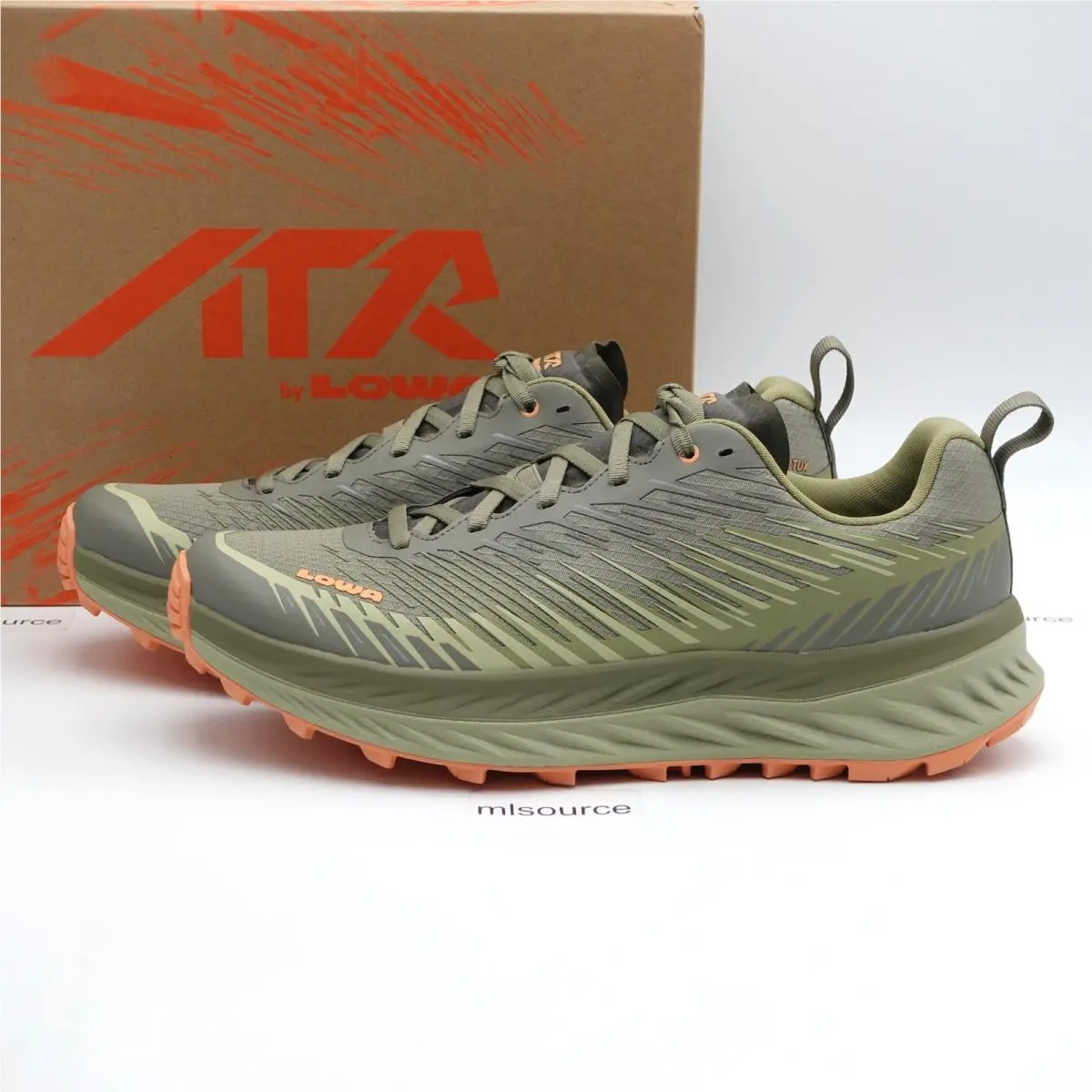 Size 7 Women`s Lowa Fortux Hiking Shoes 320693-7417 Seaweed/apricot