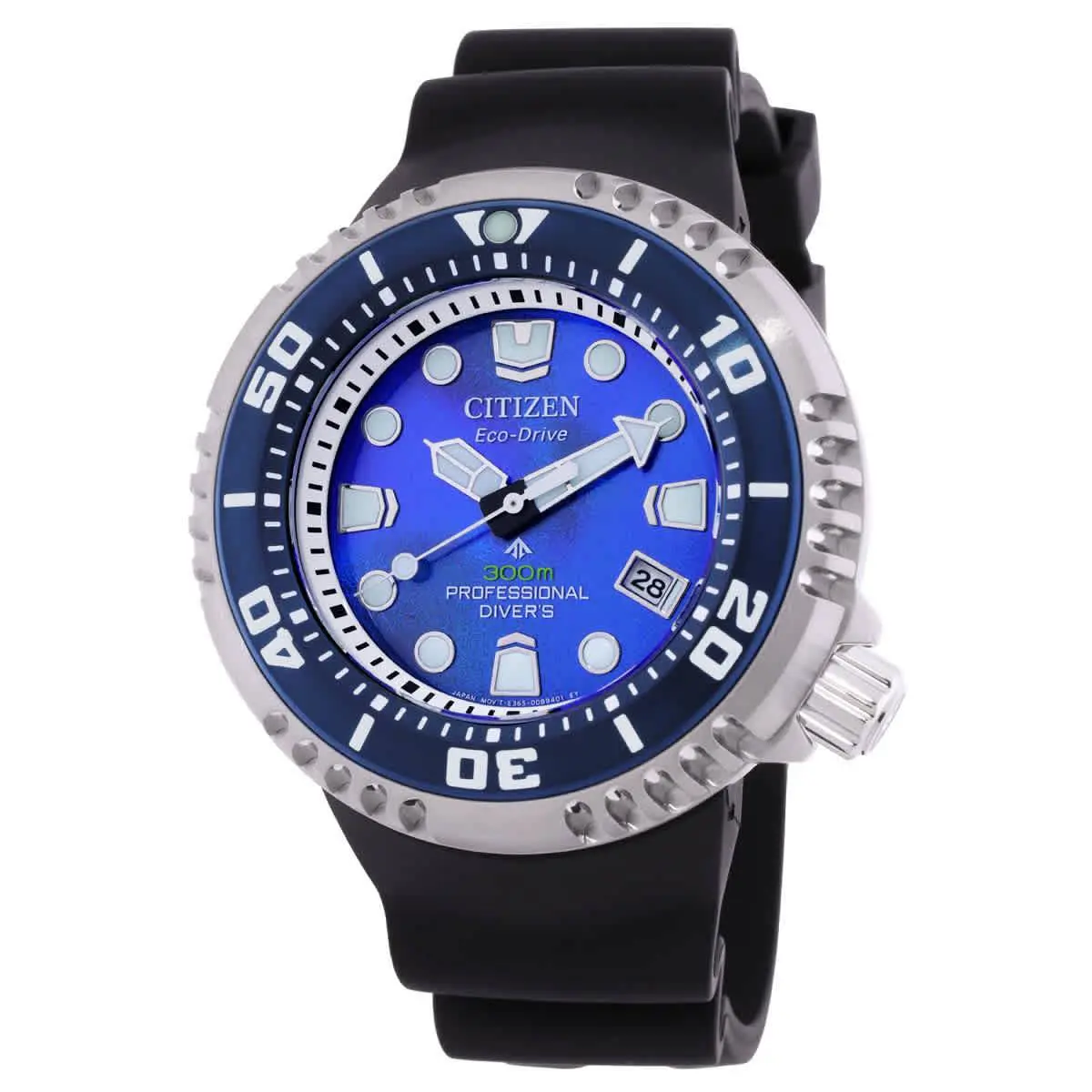 Citizen Promaster Dive Blue Dial Men`s Watch BN1025-08L - Blue, Dial: Blue, Band: Black