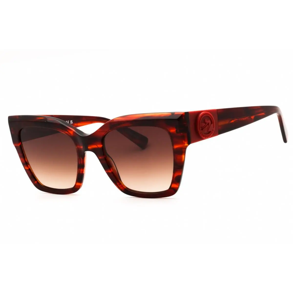 Longchamp LO762S 607 Sunglasses Red Frame Brown Gradient Lenses 52mm