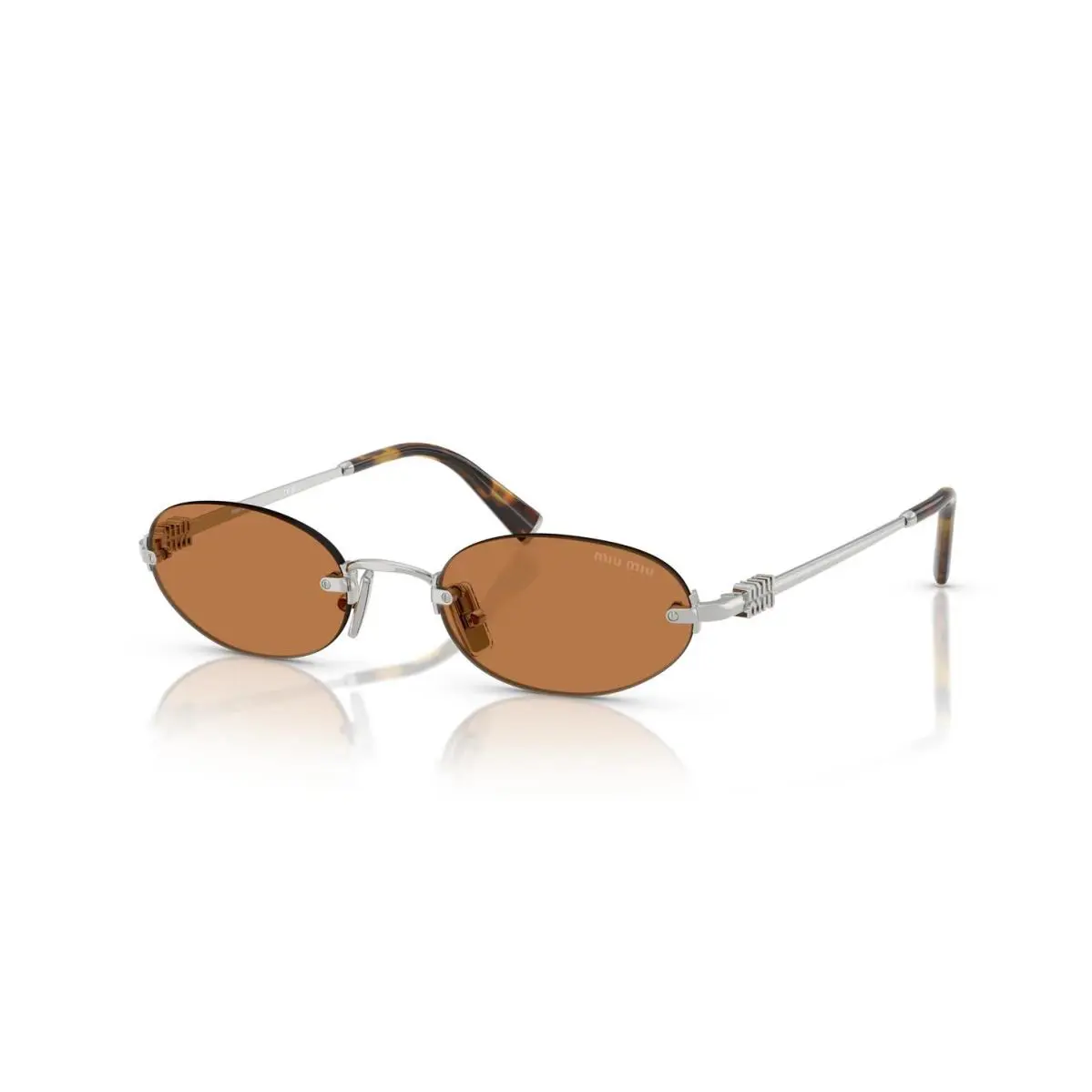 Miu Miu MU A54S Silver/brown 1BC90Q Sunglasses