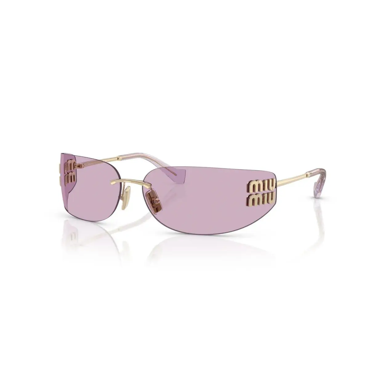 Miu Miu MU A51S Pale Gold/pink ZVN90O Sunglasses