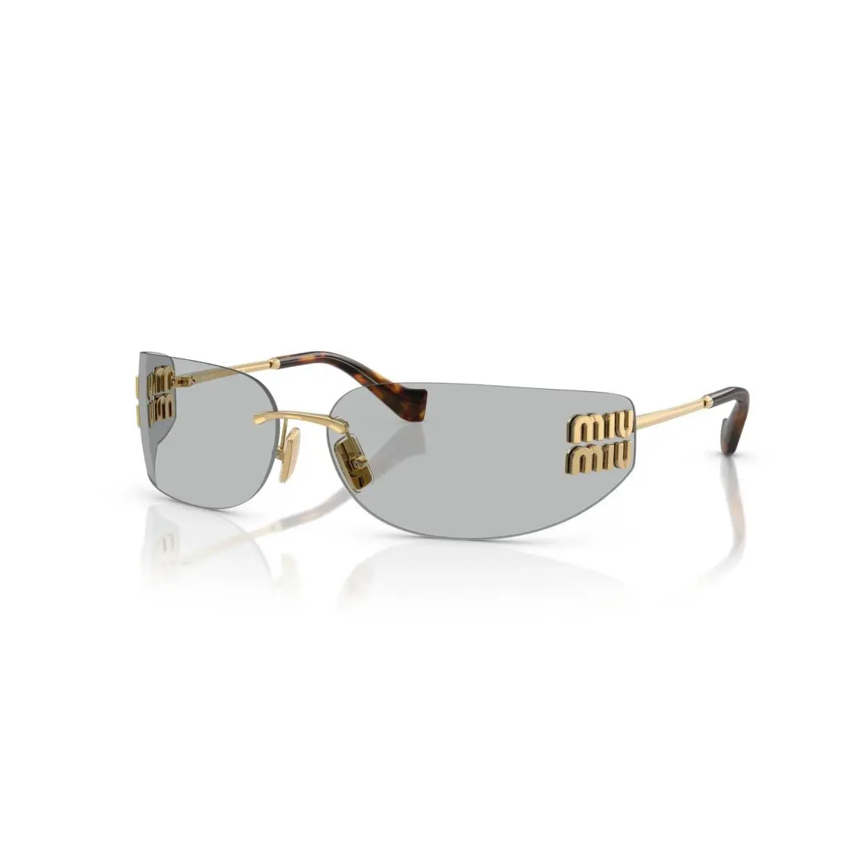 Miu Miu MU A51S Gold/light Grey 5AK50K Sunglasses