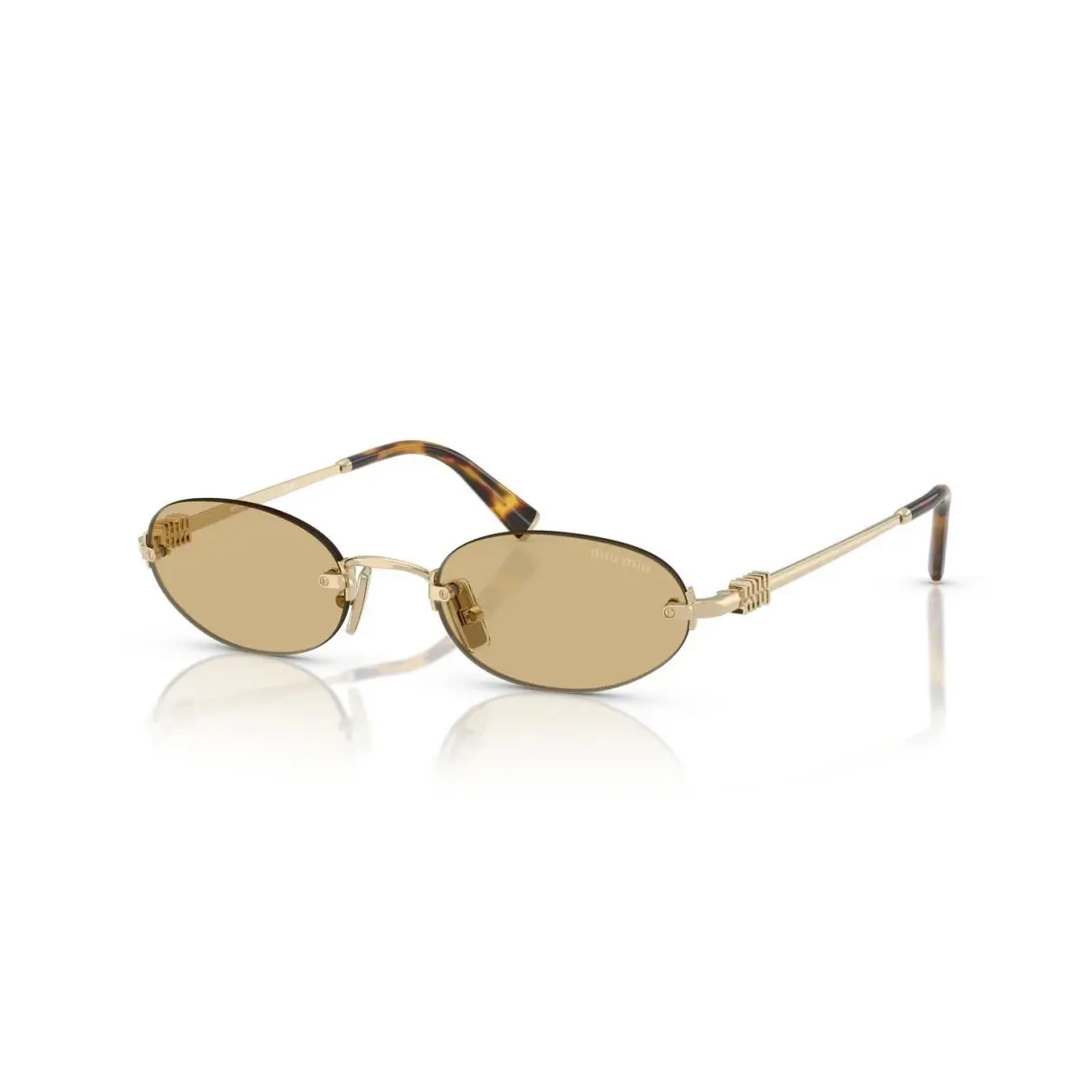Miu Miu MU A54S Pale Gold/yellow ZVN10R Sunglasses