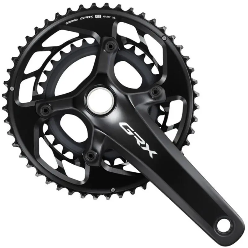 Shimano  - GRX RX820 2x Crankset - GRX Crankset - IFCRX8202EX81 - Black 1