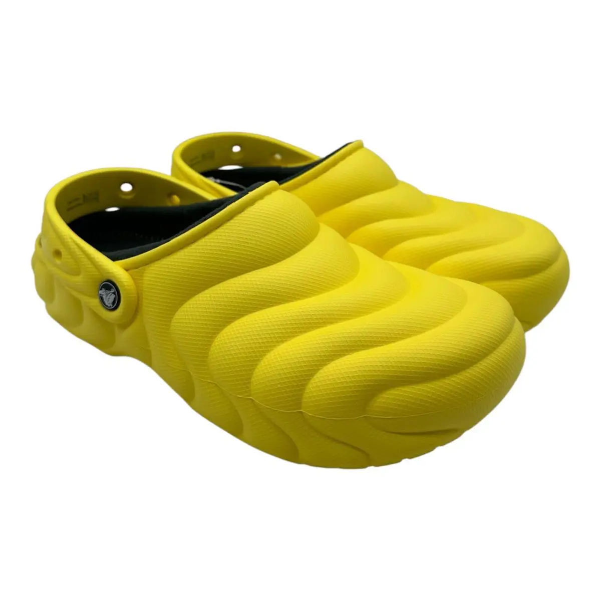 Crocs Classic Lined Overpuff Clogs Mens 9 Womens 11 Cyber Yellow 210059-77J
