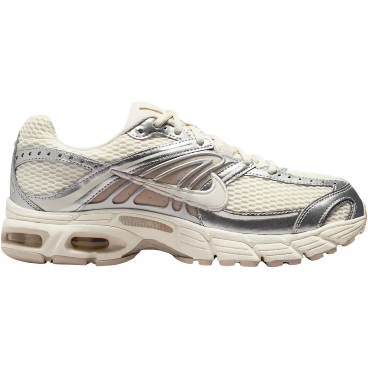 Air Max Moto 2K Women Casual Shoe US Size 6-11 Color Sneaker Pale Ivory/Silver/Light Orewood Brown/Sail by Nike