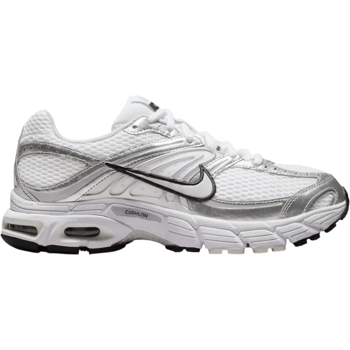 Air Max Moto 2K Women Casual Shoe US Size 6-11 Color Sneaker White/Metallic Silver/Black/Photon Dust by Nike