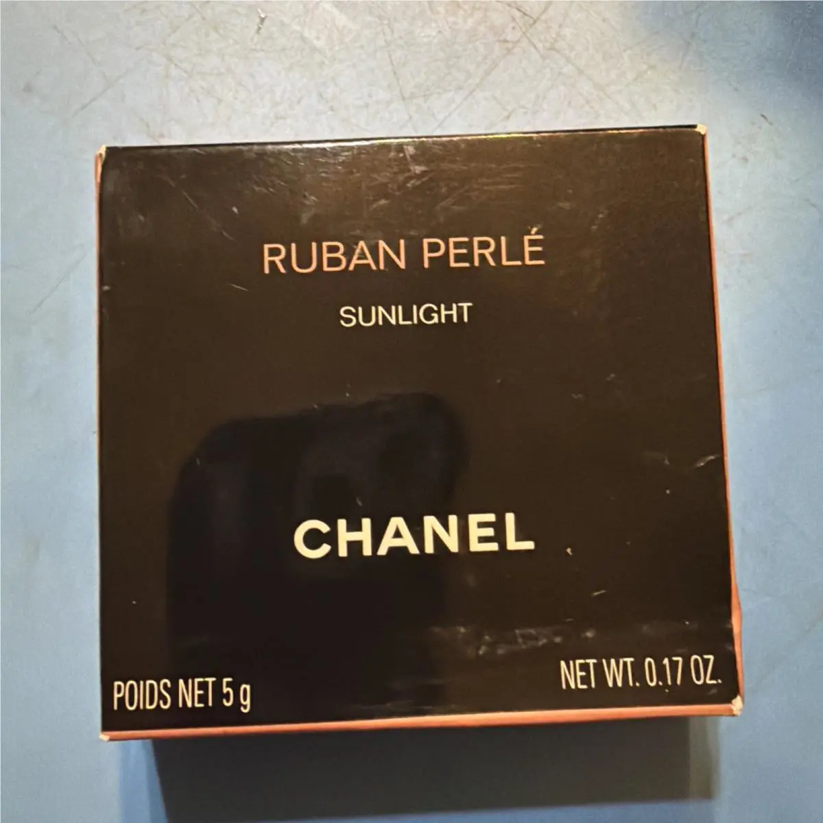 Vintage Chanel Ruban Perle Sunlight Highlighter Powder Box 1